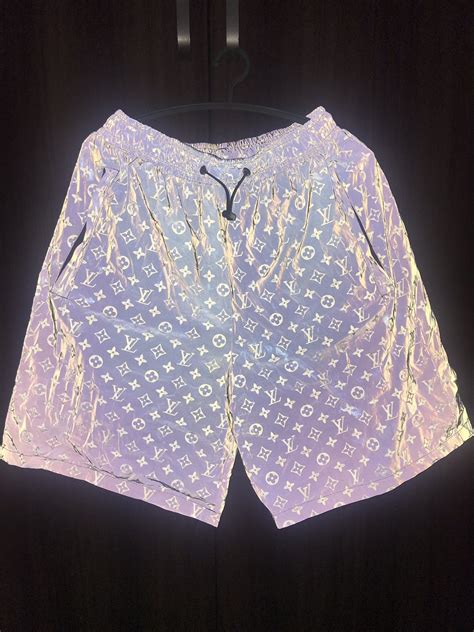 louis vuitton reflective shorts|designer mesh shorts.